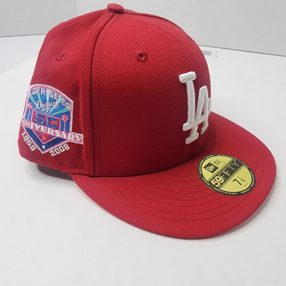 Los Angeles Dodgers Stadium 50th Anniversary 7 1/8 Fitted Hat New Era 59FIFTY